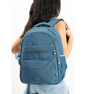 Ultra Hafif Çok Cepli Orta Boy Sırt Çantası Unisex Mavi  (Model: 571-3E)