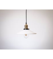 RİOLİGHT RETRO TEKLİ METAL SARKIT AVİZE ŞAPKA ÇAPI: 28CM (Siyah)