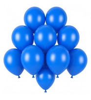 Mavi Renk Lateks Pastel Balon (13 cm) - 10 Adet