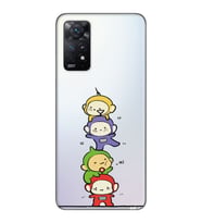 Redmi Note 11S - Note 11 Uyumlu Teletubbies Tasarımlı Şeffaf Telefon Kılıfı