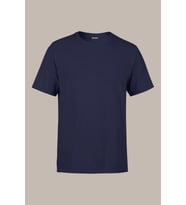 COMEOR Erkek Lacivert Slim Fit Pamuklu Kısa Kollu Bisiklet Yaka T-shirt