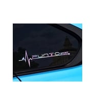 Punto Yan Cam Sticker Oto Kapı 20 Cm X 7 Cm Hologram c33