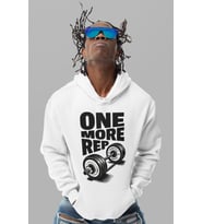 One More Rep Bodybuilding Fitness Gym Baskılı Unisex Oversize Hoodie