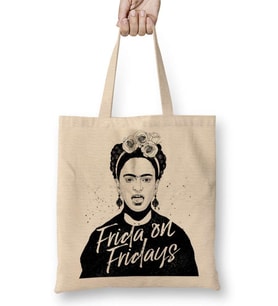 Frida Kahlo 010 Bez Çanta Uzun Saplı