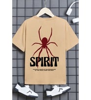 Çocuk Spirit Baskılı Pamuklu Tshirt (Bej)