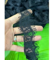 300X3 CM SAKALLI GÜPÜR SİYAH ŞERİT DİKİŞ GİYİM AKSESUARI