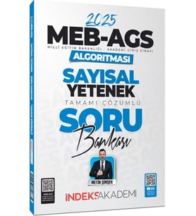 2025 MEB AGS Algoritması Sayısal Yetenek Soru Bankası İndeks Akademi