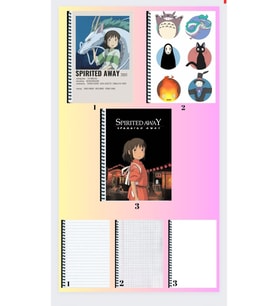 3 adet defter A4 büyük boy çizgili_kareli_çizgisiz