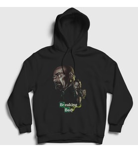 Presmono Unisex Siyah Final Breaking Bad Kapüşonlu Sweatshirt 184628tt