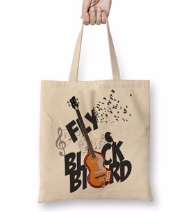 Bird Music Müzik Gitar Bez Çanta Uzun Saplı
