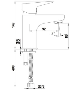 AR Fia Tek Gövde Lavabo Bataryası 102108962 (Krom)
