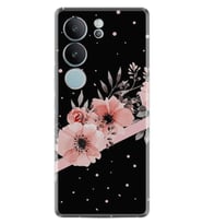 Vivo V29 Kılıf Desenli Silikon Siyah Şerit Mermer 1298