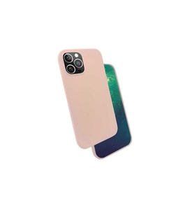 Apple iPhone 12 Pro Max Uyumlu Kılıf Zore Silk Silikon (Pembe)