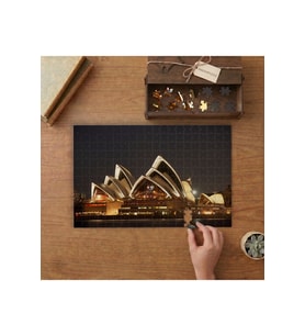 Avustralya Sydney Gece Manzarası Tasarımı 240 parça Ahşap Puzzle Ahşap Kutuda MP05390