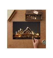 Avustralya Sydney Gece Manzarası Tasarımı 240 parça Ahşap Puzzle Ahşap Kutuda MP05390