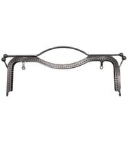 Angel Çanta Aksesuar 27 cm Üstten Tutmalı Çanta Klipsi Çanta Bursu Füme Metal