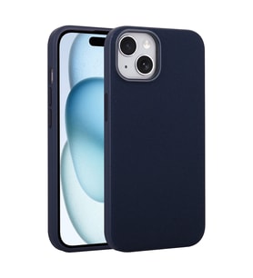 iPhone 15 Kılıf M-Safe Şarj Özellikli Kumaş Tasarımlı Miami Sert PC Kılıf