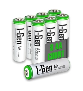 I-Gen B108 8 Adet AA 2700 mAh Şarj Edilebilir Kalem Pil 1.2V Ni-MH Şarjlı Pil