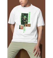 Roronoa Zoro Baskılı Unisex Oversize One Piece Anime Karakter Tişört