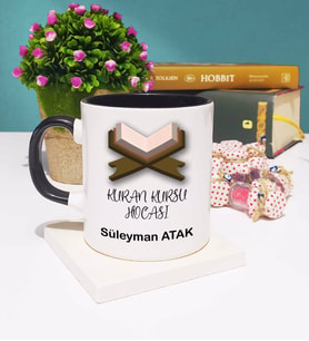 Kuran Kursu Hocası Kupa Bardak Siyah