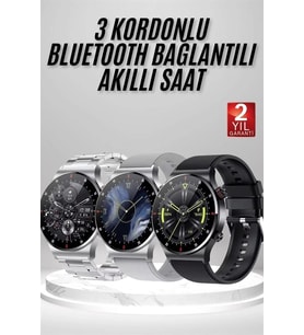 Akıllı Saat Amoled Ekran Bluetooth Bağlantılı Sesli Görüşme Nabız Ölçer