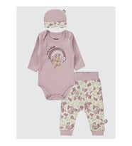 Civil Baby Kız Bebek 3'lü Takım 6-18 Ay Lila