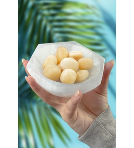 Kalsit Taşı Tamburlanmış Kütle - 100 Gram