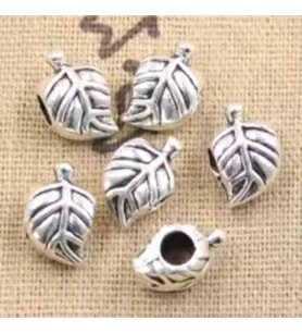Takantakana Worldshop, Pandora, Bileklik Uyumlu, Gümüş, Yaprak Charm  (1Adet)