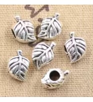 Takantakana Worldshop, Pandora, Bileklik Uyumlu, Gümüş, Yaprak Charm  (1Adet)