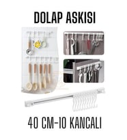 ModaCar Kayar Askılı Mutfak Dolap Askısı Banyo Askısı