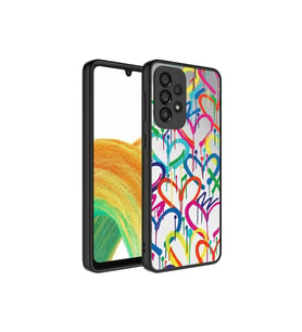Samsung Galaxy A33 5G Uyumlu Kılıf Aynalı Desenli Kamera Korumalı Parlak Zore Mirror Kapak (Kırmızı)