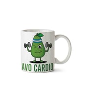 Avakardıo Spor Yapan Avakado Porselen Kupa Bardak