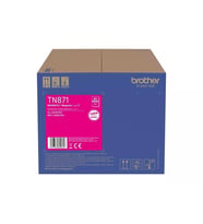 Brother TN871M Yüksek Kapasiteli Kırmızı (Magenta) Orijinal Lazer Toner (Yaklaşık 6.500 Sayfa)