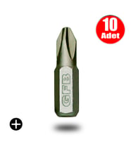 Gfb Bits Yıldız Uç Vidalama Matkap Ucu Ph2 x 25mm - 10 Adet