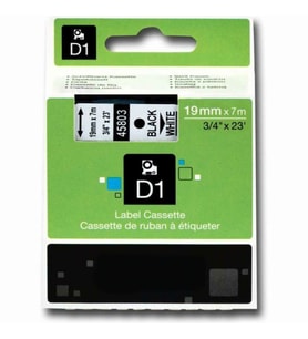 PUUN®Dymo 45803 Beyaz Üzerine Siyah Muadil Etiket (Çok Renkli)