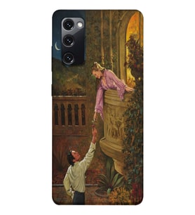 Samsung Galaxy S20 FE Uyumlu Romeo ve Juliet Tasarımlı Şeffaf Telefon Kılıfı