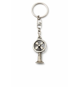 Vintage Pervane Figürlü Gümüş Renk Unisex Metal Anahtarlık