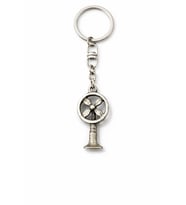 Vintage Pervane Figürlü Gümüş Renk Unisex Metal Anahtarlık