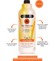 Morfose Besleyici Bitkisel Şampuan - Tuzsuz Formül, Tüm Saç Tipleri için Keratin ve Buğday Proteini, 1000 ml