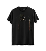 V For Vendetta Baskılı Siyah Tshirt