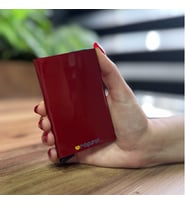 Mekanizmalı Kartlık Rfid Korumalı Alüminyum Otomatik Mekanizmalı Kredi Kartlık Renkli Metalik Kırmızı (Parlak Kirmizi)