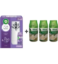 Air Wick Oda Kokusu Freshmatic Lavanta Kit + Yedek 250 Ml + Bahar Çiçekleri 70 Güne Kadar Ferahlık 3 X 250 Ml