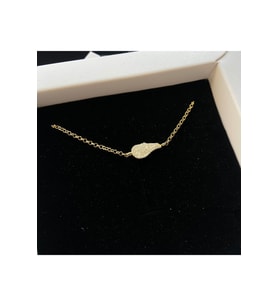 Gold Kaplama Minimal Kanat Gümüş Bileklik