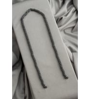 Hematit Doğal Taş Mat Gri Rondela Kesim 5x3mm Dizi [AA]