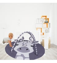 Jusso Baby 3 Boyutlu Dokunuş Safari Hayvanlar Oyun Halısı 115*115 cm (01)