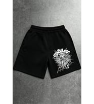 Spider Baskılı Erkek Şort DTF Baskılı Spor Streetwear Şort