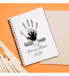 Sonsuza Kadar El Ele Tasarımlı Defter Kişiye Özel