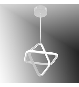 TT316-BY TT Aydınlatma 2Kare Modeli Mat Beyaz Led Avize (Günışığı)