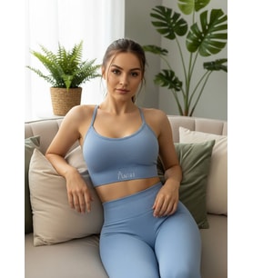 Aniri Seamless Spor Bra - Mavi