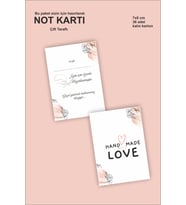 Bu Paket Senin için Not Hediye Kartı 7x8 cm 36 adet Karton